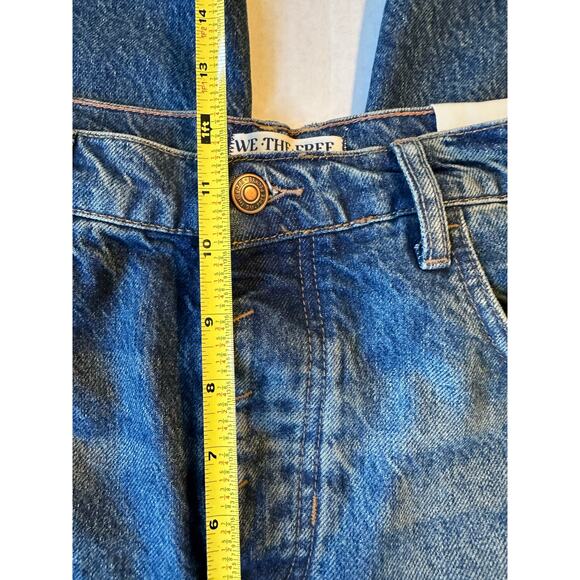 NEW Free People We the Free Good Luck Barrel Jeans Sz 28 - Picture 9 of 12